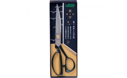 クロバー（株）  36-282  クロバー　布切はさみ　紫宇　一つ星　２４ｃｍ