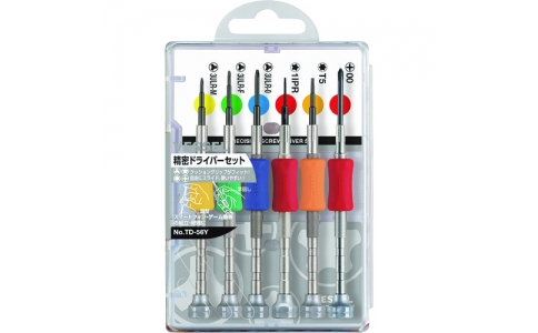 （株）ベッセル  TD-56Y  ベッセル　精密ドライバーセット　ＴＤ－５６Ｙ　６サイズ入り