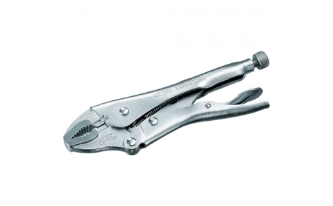 （株）ロブテックス  VW100N  エビ　バイスプライヤー　カーブタイプ（カッター付）　１０８ｍｍ