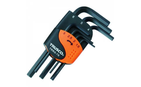 トラスコ中山（株）  TRRS-7S  ＴＲＵＳＣＯ　六角棒レンチセット　ショートタイプ　７本組