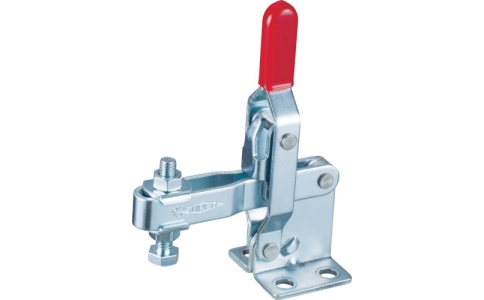 （株）スーパーツール  TDA42F  スーパー　下方押え型トグルクランプ（垂直ハンドル式）全長：１４０ｍｍ　締付力：２ｋＮ