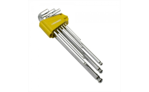 （株）ワールドツール  2002000030870  アストロプロダクツ　ＡＰ　ＨＥＸレンチ　セット　エキストラロングボールポイント　インチ（９本組）