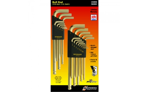 ボンダス・ジャパン（株）  BLX22G  ボンダス　ボールポイント・Ｌ－レンチセット　ダブルパック（ＢＬＸ９ＭＧ　＋　ＢＬＸ１３Ｇ）