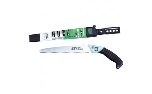 キンボシ（株）  3185  ＧＳ　サヤ入剪定鋸　オオカミ（細目）　２４０ｍｍ