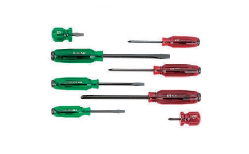 京都機械工具（株）  PMD18  ＫＴＣ　樹脂柄ドライバセット貫通タイプ［８本組］