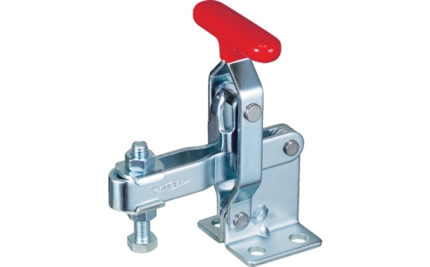 （株）スーパーツール  TDP42F  スーパー　下方押え型トグルクランプ（垂直ハンドル式）全長：１１５ｍｍ　締付力：２ｋＮ