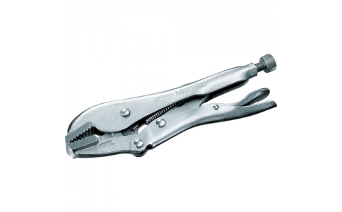 （株）ロブテックス  V175N  エビ　バイスプライヤー　ストレートタイプ　１７８ｍｍ