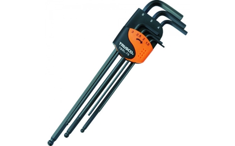 トラスコ中山（株）  TBRL-7S  ＴＲＵＳＣＯ　ボールポイント六角棒レンチセット　ロングタイプ　７本組