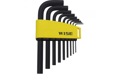 フジ矢（株）（ワイズ）  WLH130B-9S  ワイズ　六角レンチ　黒染め９本セット（ショート）