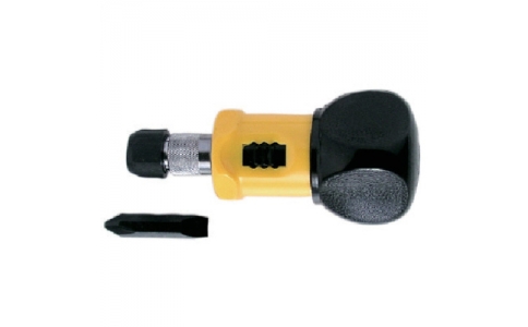 （株）新亀製作所  192  サンフラッグ　スタビーラチェットドライバー