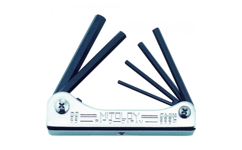 水戸工機（株）  HW100M  ミトロイ　折りたたみホローレンチセット　ミリ　６本組