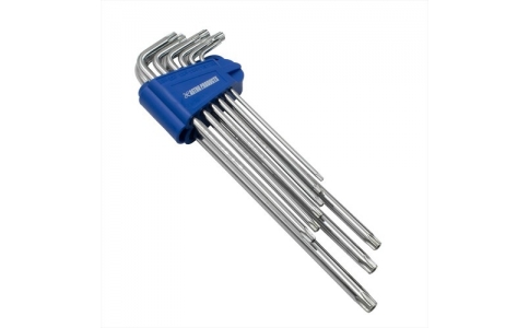 （株）ワールドツール  2002000030917  アストロプロダクツ　ＡＰ　ヘックスローブレンチ　セット　いじり止めエキストラロング（９本組）