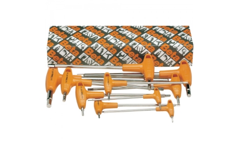 Ｂｅｔａ社  000960683  ベータ　Ｔ形ハンドルヘキサゴンレンチ　インチサイズ　９６Ｔ／ＡＳ１０　１０本セット