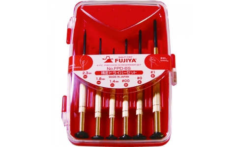 フジ矢（株）  FPD-6S  フジ矢　ＦＰＤ－６Ｓ　精密ドライバーセット６本組