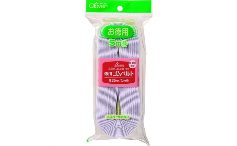 クロバー（株）  26-075  クロバー　徳用ゴムベルト　１５ｍｍ幅