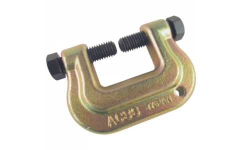 （株）スーパーツール  AC36  スーパー　アイアンマン（仮設用狭締金具）クランプ範囲９～３６ｍｍ　ボルト対辺１７タイプ