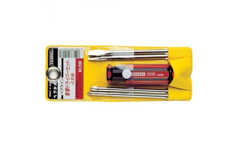 （株）ベッセル  2100BP  ベッセル　ペアライン差換ドライバー４本　２１００