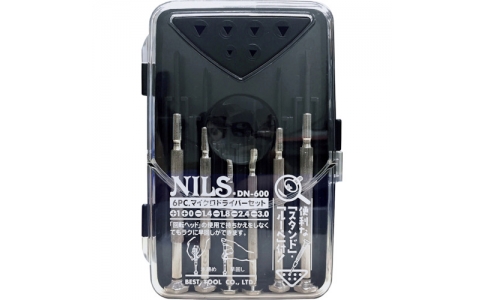 （株）ベストツール  DN-600  ベストツール　ＢＥＳＴ　６ｐｃｓ．マイクロドライバーセット　ニルス