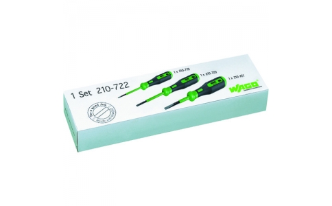 ワゴジャパン（株）  210-722-PK  ＷＡＧＯ　２１０－７１９・７２０・７２１　ドライバ　小中大　各１本セット