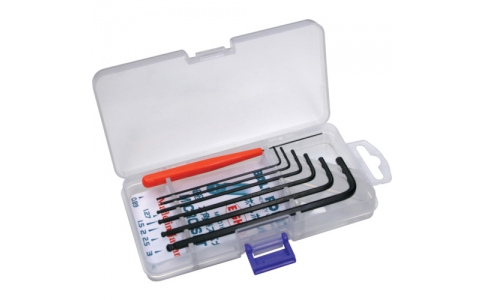 （株）エイト  MC-016D  エイト　六角棒スパナボールポイントセミロング　細径　７本セット　０．８９～４ｍｍ