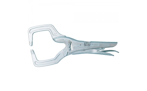 （株）スーパーツール  SG-200C  スーパー　グリッププライヤ（ワイドマウスタイプ）最大締付握力：３５０ｋｇ