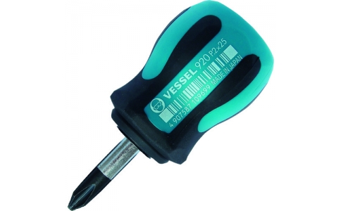 （株）ベッセル  S920225  ベッセル　Ｓハンガー付　メガドラスタビードライバー　Ｓ９２０＋２×２５