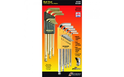 ボンダス・ジャパン（株）  BLX22GB  ボンダス　ボールポイントＬレンチセット　ダブルパック　ＢＬＸ９ＭＧ＆ＢＬＸ１３Ｂ