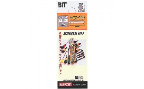 （株）新亀製作所  HL-10  サンフラッグ　差替ドライバー用ヘックスローブビット　Ｔ－１０ＨＸ３０