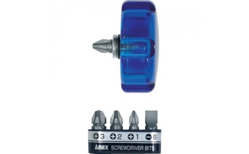 アネックスツール（株）  62  アネックス　ワイドハンドル超短スタービードライバービット５本組