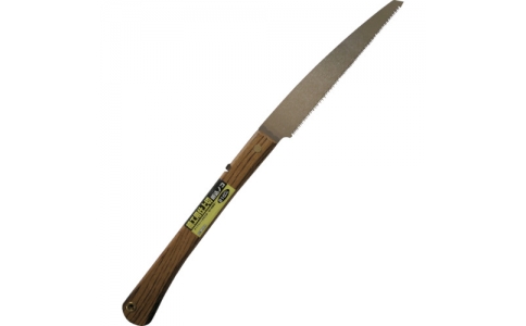 角利産業（株）  12056  ＫＡＫＵＲＩ　利蔵　焼木柄　折込鋸　細工用仕上切　２１０ｍｍ