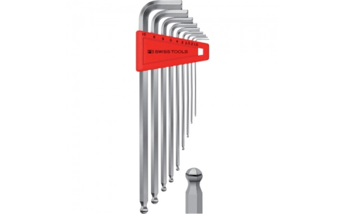 ＰＢスイスツールズ社  212LRH-10  ＰＢスイスツールズ　ホールドリング付六角レンチセット（パックナシ）