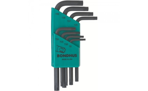 ボンダス・ジャパン（株）  TLXS8  ボンダス　トルクス［［Ｒ］］Ｌ－レンチ　ショート　セット８本組（Ｔ９－Ｔ４０）