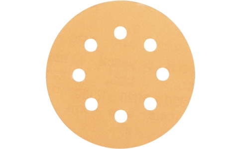 ボッシュ（株）  2608607827  ボッシュ　サンディングペーパー１２５ｍｍ　ゴールド　＃１００　（５０枚入）