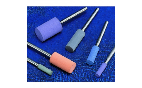 アルゴファイルジャパン（株）  AR430  アルゴファイル　軸付ゴム砥石　＃８０　Φ８×２０　Φ３．０軸