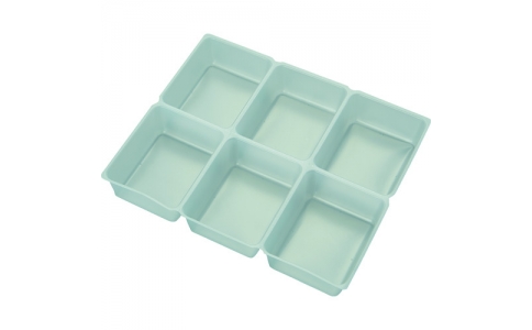 トラスコ中山（株）  PPTSM-51X66  ＴＲＵＳＣＯ　ＰＰトレー　角　ミシン目付き　６マス　５１Ｘ６６