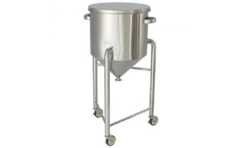 日東金属工業（株）  HT-ST-100  日東　ステンレスタンクホッパー型汎用容器脚付４００Ｌ