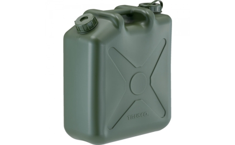 トラスコ中山（株）  T0207-OD  ＴＲＵＳＣＯ　両口ポリタンク（扁平缶）ノズル無し　２０Ｌ　ＯＤ色