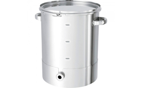 日東金属工業（株）  KTT-CTL-M-39  日東　片テーパー型密閉容器目盛付　バンド式　４５Ｌ