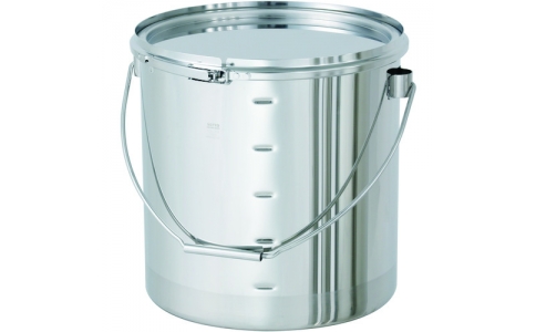 日東金属工業(株)  CTLB-M-24  日東 吊り下げ式ステンレス密閉容器 目盛付(バンド式) 10L