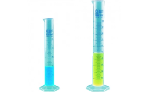 東京硝子器械（株）  814-22-22-05  ＴＧＫ　メスシリンダー　青目盛　ＰＰ　１００ｍＬ