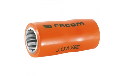 ＦＡＣＯＭ社  J.11AVSE  ＦＡＣＯＭ　絶縁ソケット　１２ポイント　３／８インチ　１１ｍｍ