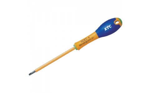 京都機械工具（株）  MDEZ-5  ＫＴＣ　絶縁ドライバ　マイナス非貫通タイプ５ｍｍ
