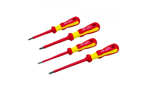 京都機械工具（株）  PMDEZA4  ＫＴＣ　絶縁ドライバセット［４本組］