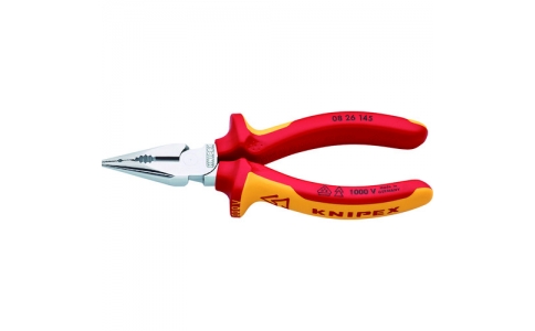 ＫＮＩＰＥＸ社  0826-145  ＫＮＩＰＥＸ　１０００Ｖ絶縁ニードルノーズペンチ　１４５ｍｍ