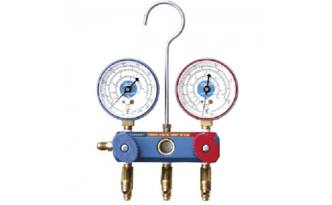 アサダ（株）  4991756175141  アサダ　Ｒ１３４ａカーエアコン用マニホールドセット　２缶タイプ