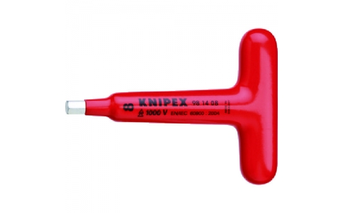 ＫＮＩＰＥＸ社  9814-05  ＫＮＩＰＥＸ　絶縁１０００ＶＴ型六角棒レンチ　５ｍｍ