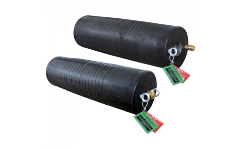 （株）ホーシン  PL300-525BA  Ｈｏｓｈｉｎ　止水ボール　ロングタイプ　３００－５２５　バイパス付