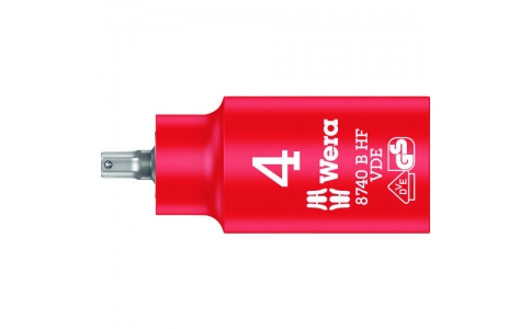 Ｗｅｒａ社  004900  Ｗｅｒａ　８７４０　Ｂ　ＶＤＥ　絶縁ホールディングファンションビットソケット　ＳＷ　４．０