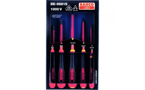 スナップオン・ツールズ（株）  BE-9881S  バーコ　エルゴ絶縁タイプドライバー