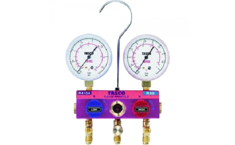 （株）イチネンＴＡＳＣＯ  TA122GVH-1  タスコ　Ｒ４１０Ａ　Ｒ３２用　ボールバルブ式マニホールドボディ